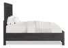 Rocco Storage Bed with 2 Built-In Footboard Drawers & LED Lit Headboard, Dark Grey - Queen Size  | Lit de rangement Rocco avec 2 tiroirs de pied de lit intégrés et tête de lit illuminée à DEL, gris foncé - format grand lit