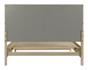 Rocco Storage Bed with 2 Built-In Footboard Drawers & LED Lit Headboard, Light Brown - King Size | Lit de rangement Rocco avec 2 tiroirs de pied de lit intégrés et tête de lit illuminée à DEL, brun clair - format très grand lit