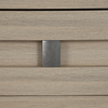 Rocco Storage Bed with 2 Built-In Footboard Drawers & LED Lit Headboard, Light Brown - King Size | Lit de rangement Rocco avec 2 tiroirs de pied de lit intégrés et tête de lit illuminée à DEL, brun clair - format très grand lit