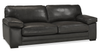 Rodeo 91” Top-Grain Genuine Leather Sofa with Removable Cushions – Charcoal | Sofa Rodeo de 91 po en cuir véritable de qualité supérieure avec coussins amovibles - anthracite