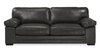 Rodeo 91” Top-Grain Genuine Leather Sofa with Removable Cushions – Charcoal | Sofa Rodeo de 91 po en cuir véritable de qualité supérieure avec coussins amovibles - anthracite