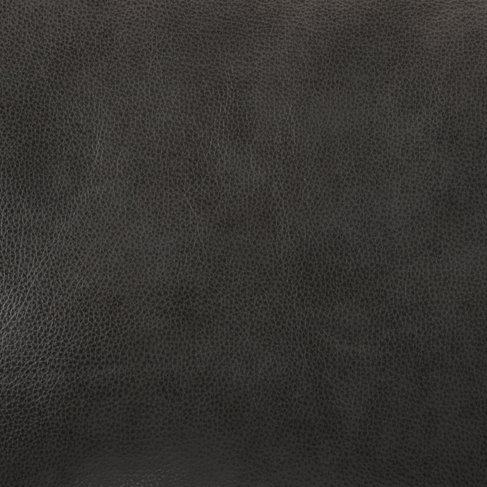 Causeuse Rodeo de 67 po en cuir véritable de qualité supérieure avec coussins amovibles - anthracite