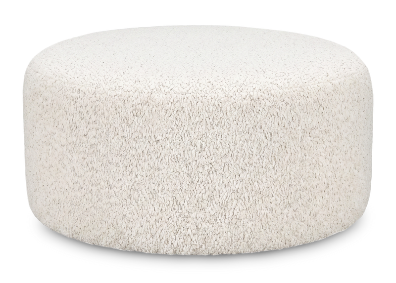 Pouf courbé personnalisable de Sofa Lab de 38 po fabriqué au Canada en tissu - Teddy Riverrock