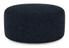 Pouf courbé personnalisable de Sofa Lab de 38 po fabriqué au Canada en tissu - Chenille Pacific