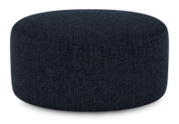 Pouf courbé personnalisable de Sofa Lab de 38 po fabriqué au Canada en tissu - Chenille Pacific