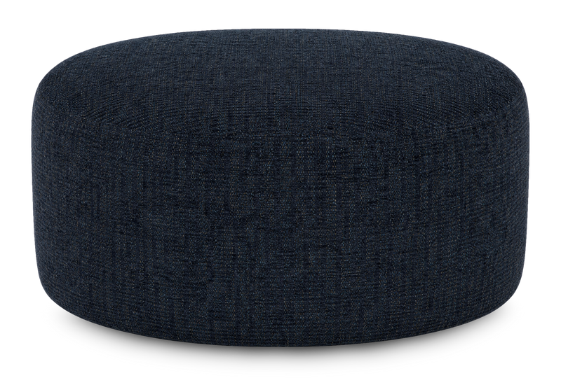 Pouf courbé personnalisable de Sofa Lab de 38 po fabriqué au Canada en tissu - Chenille Pacific
