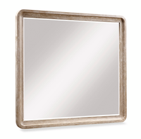 Miroir de commode de chambre à coucher Sasha - brun chêne naturel