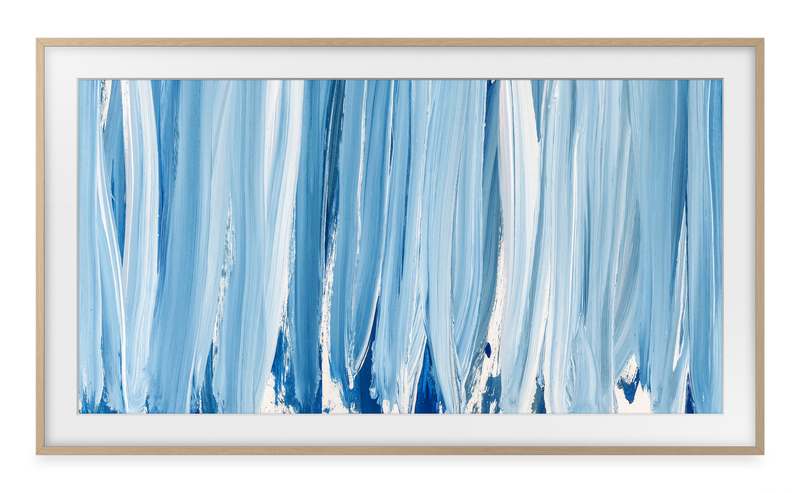 Cadre décoratif personnalisable pour téléviseur The Frame Pro de 55 po de Samsung - bois beige 
