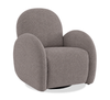 Shay 33" Chenille Fabric Swivel Glider Reclining Accent Chair - Grey |  Fauteuil d’appoint coulissant, pivotant et inclinable Shay de 33 po en tissu de chenille - gris