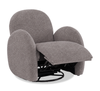 Shay 33" Chenille Fabric Swivel Glider Reclining Accent Chair - Grey |  Fauteuil d’appoint coulissant, pivotant et inclinable Shay de 33 po en tissu de chenille - gris