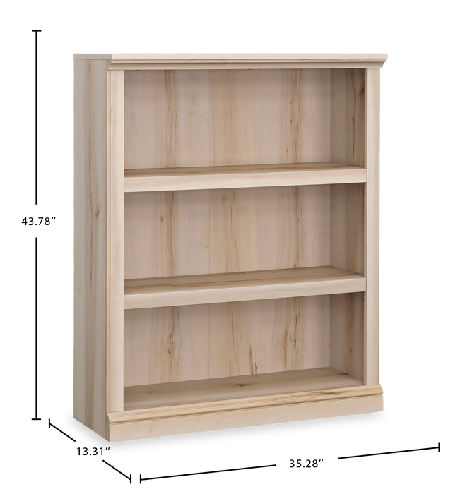Bibliothèque Smyth de 35,28 po à 3 tablettes - érable Pacifique