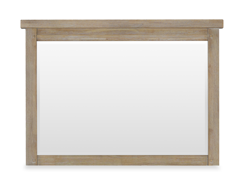 Ensemble de chambre à coucher Sonoma 5 pièces avec lit de rangement, commode et miroir, brun clair - format grand lit