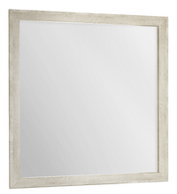 Miroir de commode de chambre à coucher Soren, à fixer au meuble ou à suspendre au mur - chêne blanchi