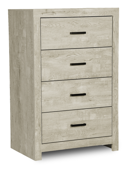 Commode verticale de chambre à coucher Soren de 32 po (L) x 45 po (H) à 4 tiroirs - chêne blanchi