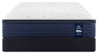  Ensemble matelas moyen à Euro-plateau Stonebridge Vanguard de Serta pour lit double