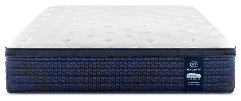 Matelas moyen à Euro-plateau Stonebridge Vanguard de Serta pour très grand lit 