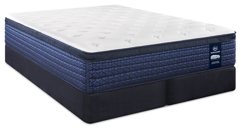 Ensemble matelas moyen à Euro-plateau Stonebridge Vanguard de Serta pour très grand lit 