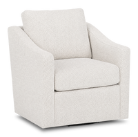 Fauteuil d’appoint pivotant personnalisable de Sofa Lab de 32 po fabriqué au Canada en tissu - Teddy Riverrock