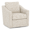 Fauteuil d’appoint pivotant personnalisable de Sofa Lab de 32 po fabriqué au Canada en tissu - tissu décoratif Bisque