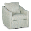 Made in Canada Sofa Lab Customizable Swivel 32" Fabric Accent Chair – Peacock Accent Fabric | Fauteuil d’appoint pivotant personnalisable de Sofa Lab de 32 po fabriqué au Canada en tissu - tissu décoratif Peacock