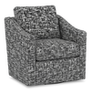 Fauteuil d’appoint pivotant personnalisable de Sofa Lab de 32 po fabriqué au Canada en tissu - tissu décoratif Jet