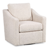 Fauteuil d’appoint pivotant personnalisable de Sofa Lab de 32 po fabriqué au Canada en tissu - Chenille White
