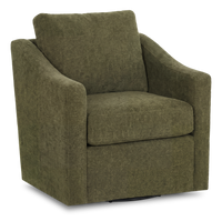  Fauteuil d’appoint pivotant personnalisable de Sofa Lab de 32 po fabriqué au Canada en tissu - Chenille Moss