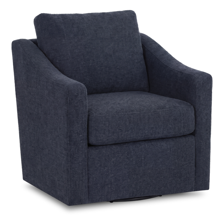 Fauteuil d’appoint pivotant personnalisable de Sofa Lab de 32 po fabriqué au Canada en tissu - Chenille Pacific