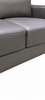 Sydney 77” Sofa Leather-Look Fabric Sofa with Removable Back Cushions - Black | Sofa Sydney de 77 po en tissu d’apparence cuir avec coussins de dossier amovibles - noir