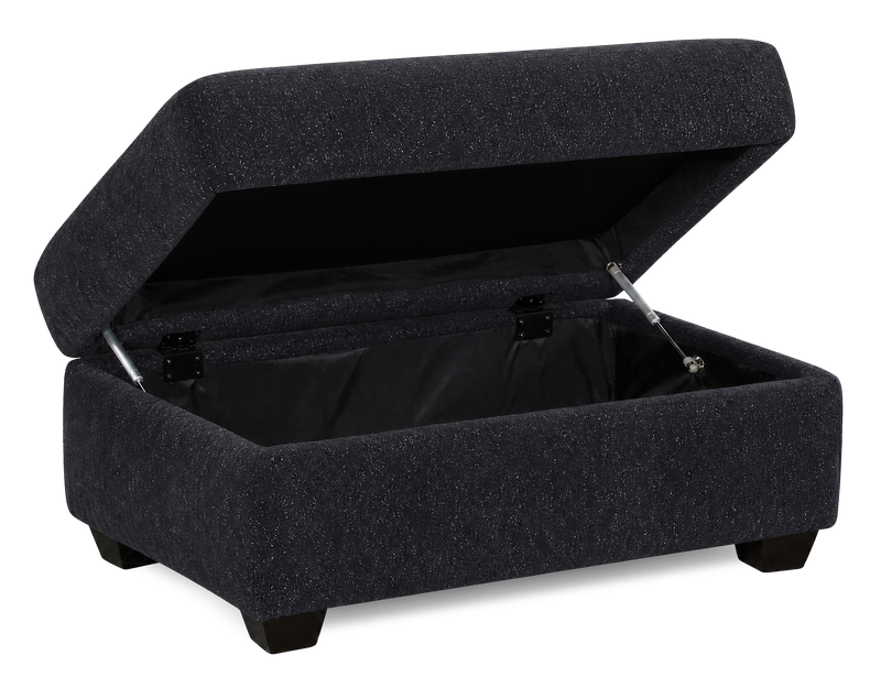 Pouf de rangement personnalisable Trunk de Sofa Lab de 39 po fabriqué au Canada en tissu - Teddy Raven