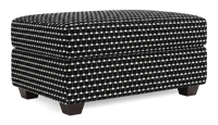 Pouf de rangement personnalisable Trunk de Sofa Lab de 39 po fabriqué au Canada en tissu - tissu décoratif Panda