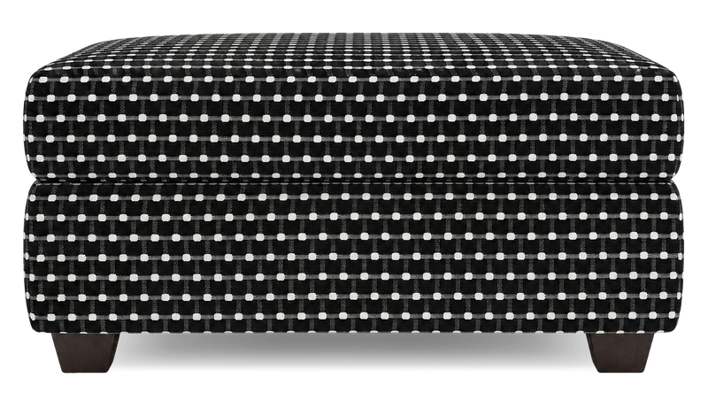Pouf de rangement personnalisable Trunk de Sofa Lab de 39 po fabriqué au Canada en tissu - tissu décoratif Panda