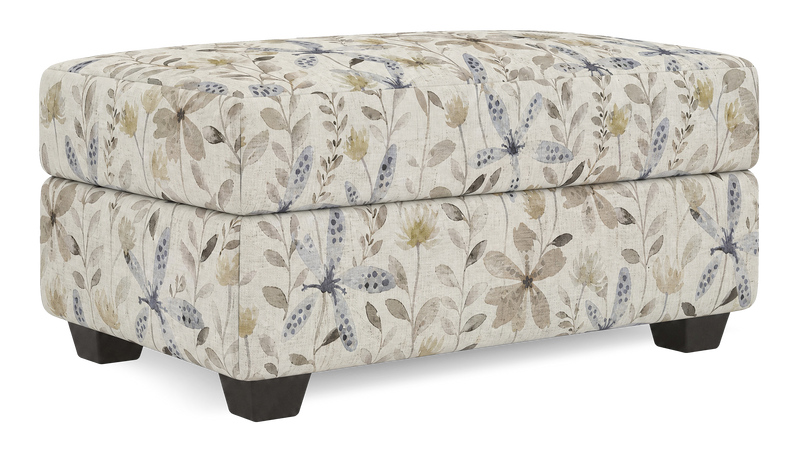 Pouf de rangement personnalisable Trunk de Sofa Lab de 39 po fabriqué au Canada en tissu - tissu décoratif Dust