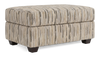 Pouf de rangement personnalisable Trunk de Sofa Lab de 39 po fabriqué au Canada en tissu - tissu décoratif Mineral