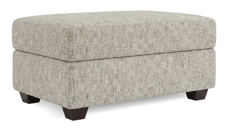 Pouf de rangement personnalisable Trunk de Sofa Lab de 39 po fabriqué au Canada en tissu - tissu décoratif Rust