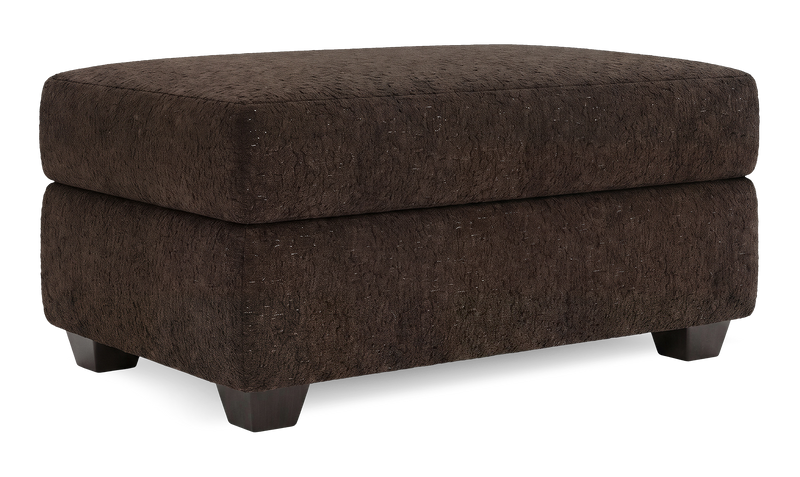 Pouf de rangement personnalisable Trunk de Sofa Lab de 39 po fabriqué au Canada en tissu - Teddy Walnut
