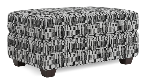  Pouf de rangement personnalisable Trunk de Sofa Lab de 39 po fabriqué au Canada en tissu - tissu décoratif Noir