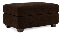  Pouf de rangement personnalisable Trunk de Sofa Lab de 39 po fabriqué au Canada en tissu - Plush Chocolate