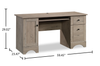 Tyren 59.45“ Rustic Office Desk with Drawers – Laurel Oak  | Bureau rustique Tyren de 59,45 po avec tiroirs - chêne Laurel
