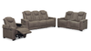Venture 70.08” Faux Suede Power Reclining Loveseat with Power Headrests, Cupholders, and USB Port - Chocolate | Causeuse à inclinaison électrique Venture de 70,08 po en suédine avec appuie-têtes électriques, porte-gobelets et port USB - chocolat
