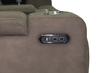 Venture 70.08” Faux Suede Power Reclining Loveseat with Power Headrests, Cupholders, and USB Port - Chocolate | Causeuse à inclinaison électrique Venture de 70,08 po en suédine avec appuie-têtes électriques, porte-gobelets et port USB - chocolat