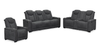 Venture 70.08” Faux Suede Power Reclining Loveseat with Power Headrests, Cupholders, and USB Port - Grey | Causeuse à inclinaison électrique Venture de 70,08 po en suédine avec appuie-têtes électriques, porte-gobelets et port USB - grise