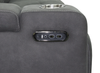 Venture 83.5” Faux Suede Power Reclining Sofa with Power Headrests, Cupholders, and USB Port - Grey | Sofa à inclinaison électrique Venture de 83,5 po en suédine avec appuie-têtes électriques, porte-gobelets et port USB - gris