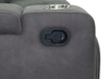 Venture 70.08” Faux Suede Reclining Loveseat with Storage and Cupholders - Grey | Causeuse inclinable Venture de 70,08 po en suédine avec rangement et porte-gobelets - grise