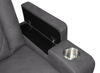 Venture 83.5” Faux Suede Reclining Sofa with Storage, Cupholders, and USB Port - Grey | Sofa inclinable Venture de 83,5 po en suédine avec rangement, porte-gobelets et port USB - gris