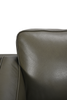 Viero 42.1" Genuine Leather Accent Chair - Green   | Fauteuil d’appoint Viero de 42,1 po en cuir véritable - vert