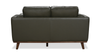Viero 64.2" Genuine Leather Loveseat - Green   | Causeuse Viero de 64,2 po en cuir véritable - verte