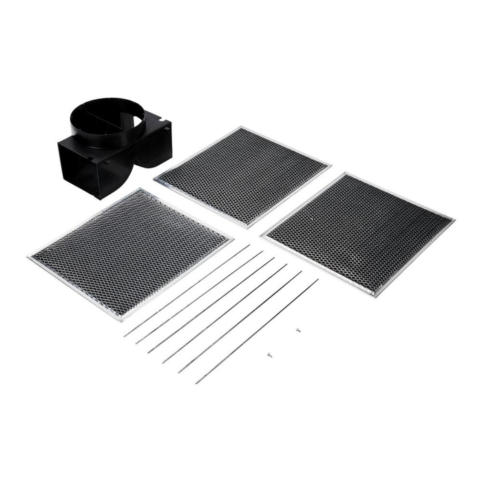 Trousse de recirculation pour hotte de cuisinière murale Whirlpool - argentée - W11430940