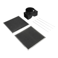 Trousse de recirculation pour hotte de cuisinière murale de style auvent Whirlpool - noire - W11548459