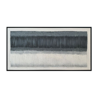 Œuvre d’art murale « Evolving Spaces » peinte à la main à texture épaisse - 36 po x 48 po